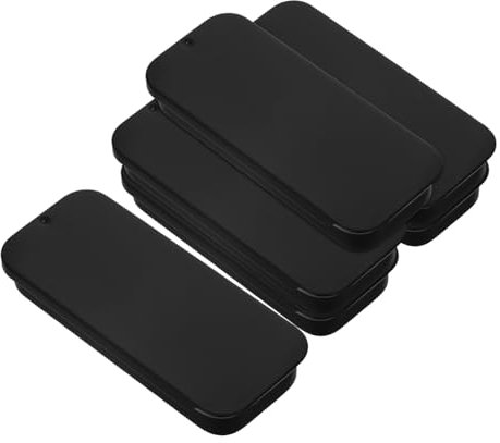HEATSHAKING 6piezas Caja De Hojalata Tapa Deslizante Para Dedos Organizador De Joyas Para Fragancias Sólidas Unidades Hogar Oficina y Escuela