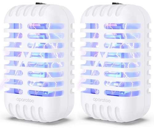 Lampara Antimosquitos, 1000V Antimosquit os Electrico, 2 Paquetes Lampara Antimosquitos Interio, Raqueta Matamoscas Electrica Atrapa Moscas lámpara Insectos Interior para Mosquitos, Moscas, Polillas