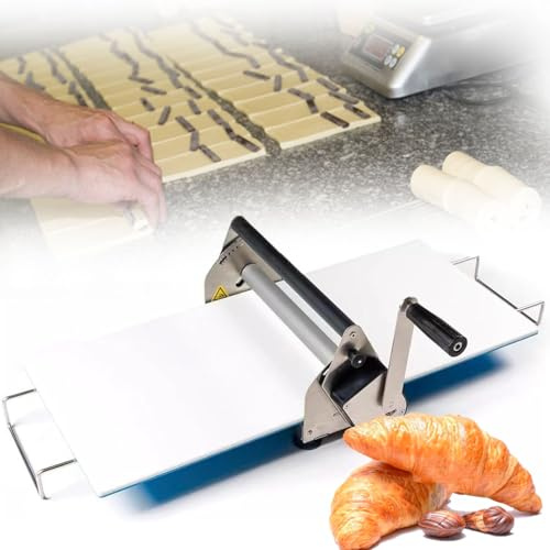 piudoiliy Manual Pastry Dough Sheeter, Fondant Roller, 12in Pizza Dough Roller Machine, Adjustable Thickness,for Pizza, Croissants