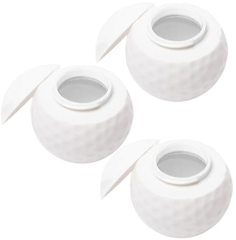 WJnflQN Lot de 3 verres à shot avec couvercle en forme de balle de golf, pour la maison, la cuisine, l'extérieur, les fêtes, les golfeurs