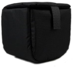 sjniosn DSLR-kameraväska Partition Vadderad Sammetsobjektivväska Kameraobjektivskyddande Tillbehör Mjuk Väska Stötsäker Förtjockning Vattentät(Black Waterproof)