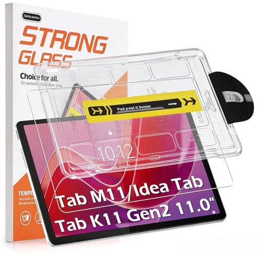 Hianjoo Protector de Pantalla Compatible con Lenovo Tab M11/ Idea Tab/Tab K11 Gen 2 11.0, Pantalla Protector con Kit de Instalación Automática Claridad Templado Compatible con Idea Tab/ K11 Gen 2