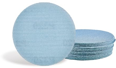 Einhell grille abrasive, Ø 125 mm, P80 | Toile maillée | oxyde d'aluminium | dos auto-agrippant | ponçage à faible émission de poussière | pour ponceuses excentriques