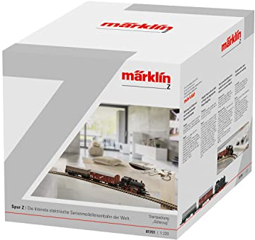 Märklin 81701 - Startpackung Güterzug, Spur Z, Lokomotive, Güterwagen, Gleise und Steuereinheit, Maßstab 1:220