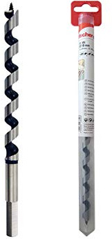 Fischer Punta trapano D-WL PL 20x460 K professionale in acciaio per legno con dispositivo di centraggi tipo Lewis,per Legno massiccio, Legno lamellare, 551336