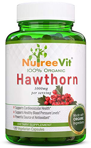 NutreeVit 100% Organic - Hawthorn Berry Powerful Superfood Formula (320 Capsules)