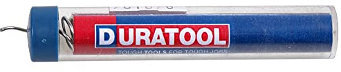 DURATOOL Lead-Free Solder Wire, 1.2mm, 12.5g, 1.8m – High-Activity Rosin Flux, RoHS Compliant, Easy Soldering for Electronics & DIY