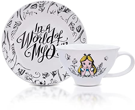 Disney Alice nel Paese delle Meraviglie World of My Own Set tazza da tè e piattino in ceramica