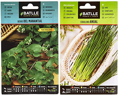 Semillas Batlle Berro MANANTIAL - Nasturtium off. & Cebollino anual