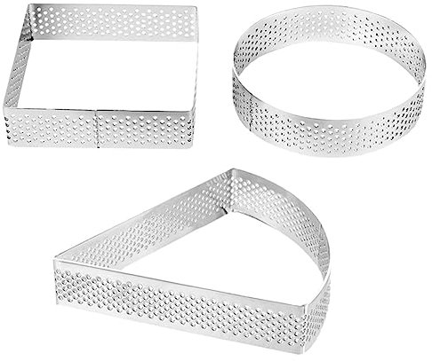 HEMOTON 3 Pièces Moule à Gâteau Carré Et Moule à Cake Ronds Pour Pâtisserie Maison Convient Au Contact Alimentaire
