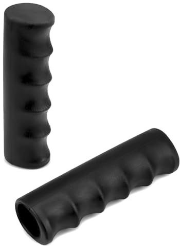 QWORK® 2 pezzi Maniglie per carriola | Antiscivolo | Diametro interno 25 mm | Lunghezza 12 cm