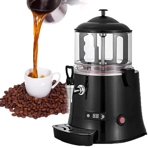 ROGHA Distributeur de Chocolat Chaud, Fontaine à Chocolat, Machine à Fabriquer des Boissons au Chocolat, Tempéreuse à Chocolat à Réglage Automatique,5L