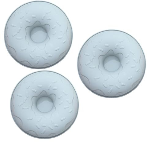MAGICLULU 3pcs Doughnut Molds Baking Molds Biscuit Baking Tool Cake Tray Kitchen Supplies