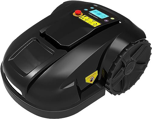 XINGLUOY Garden Automatic Intelligent Robotic Lawn Mower, Robot Grass Cutter, Automatic Grass Cutting Machine, for Gardening, Includes An Installation Kit