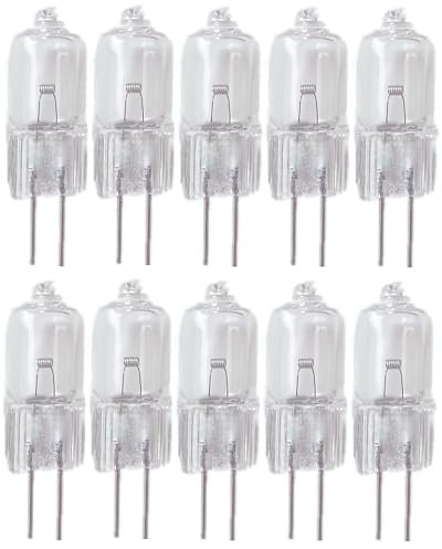 WYLIELAMSH 10 Pezzi G4 6V 35W Lampada Alogena G4 6V 5W 10W 15W 25W Lampadina Inserita Perline Lampada Di Cristallo Lampadina Alogena,35W