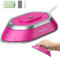Newbealer Ferro da Stiro da Viaggio, Ferro da Viaggio Mini Portatile Leggera Compatto senza Vapore, Stirare i Vestiti, Doppio Voltaggio 100V-240V, rosa intenso