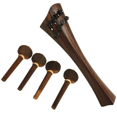Saitenhalter for Cello, Saitenhalter aus Aluminiumlegierung mit verstellbarem Saitenhalter, 4/4 Cello-Zubehör, Rosenholz