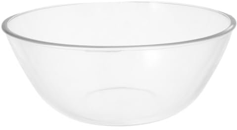 MAGICLULU Vintage Glass Mixing Bowls for Kitchen Heavy Duty Glass Prep Bowls Multi-Purpose Salad Container