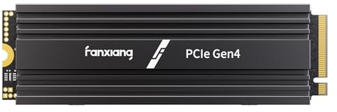 fanxiang NVMe SSD 4TB M.2 2280 PCIe Gen4, bis zu 7300 MB/s, S880 | TLC NAND mit SLC-Cache, interne M.2 SSD kompatibel mit PS5, Laptop und Desktop-PC