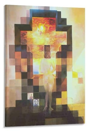 Salvador Dali Weltmeisterwerke Dalivision Lincoln Poster auf Leinwand, Gemälde, Wandkunst, dekoratives Bild, Drucke, moderne Dekoration, 40 x 60 cm