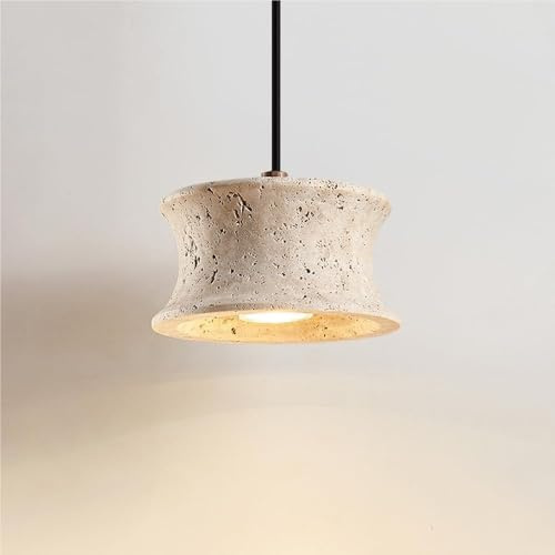 Lampada a Sospensione in Pietra Ale, Stile Rustico, Vintage, Industriale, per Cucina, Sala da Pranzo, Camera da Letto, Bagno, corridoio