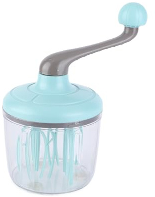Sbattitore manuale a manovella Frullino per uova Strumenti di miscelazione per la cottura Accessori da cucina per la casa con comoda maniglia touch Rotazione liscia Design risparmio di lavoro Parti