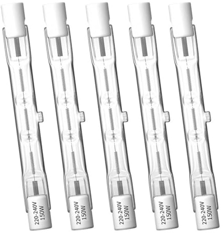 Klarlight R7s 78mm Ampoules Halogènes 150W, Blanc Chaud 2800K Ampoule de Type J Dimmable Ampoule Projecteur Linéaire à Double Extrémité pour Plafonniers Éclairage Paysager, Paquet de 5