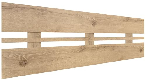 DHOME Cabecero de Madera reciclada DM Horizontal Ancho Cama Palets Herrajes incluidos (135x46 Horizontal Ancho, Cambrian)