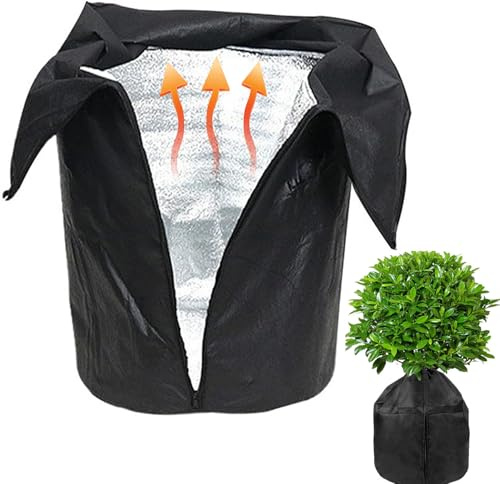 Bemonew Coperture isolanti per Piante per l'inverno coperture per vasi da Esterno in Alluminio per l'inverno Protezione dal Sole e dal Gelo Coperta Isolante per vasi da Piante