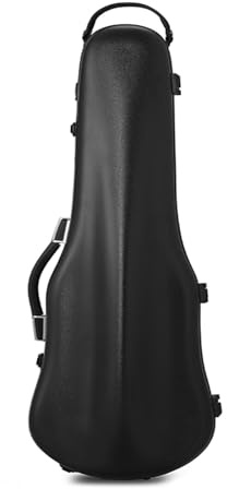 AQCDPJYU Geigenkoffer, Leichter, hochwertiger, druckfester Rucksack – Verbund-PC, passend for 4/4- und 3/4-Geigen, mehrere Farben optional(Black)