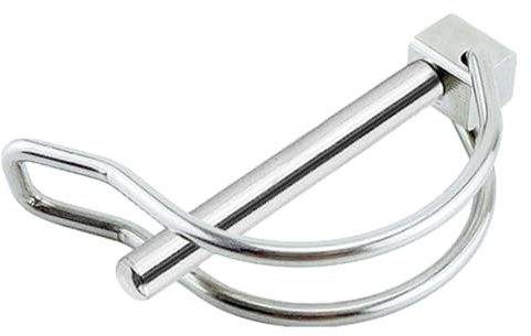 Perni per gancio di traino – Robusto lucchetto di sicurezza in acciaio , resistente alla ruggine, durevole perno frizione con clip, materiali di alta qualità, design forte, perno di sicurezza per