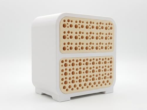 Wildbienenhotel/Bienenhotel für Garten & Balkon - Nisthilfe für Wildbienen - Insektenhotel mit Nistblöcken - Urbanes Bienenhaus - Unterstützung für Bestäuber