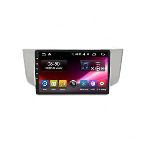 Bilnavigering för Toyota Harrier XU30 II 2 2003-2013 Dashcam Carplay Och Android Auto, Bärbar Bilstereo, Bilstereomottagare Med Backkamera Bilradio Stereo Gps Navi, 4 Kärna 2G＋32G
