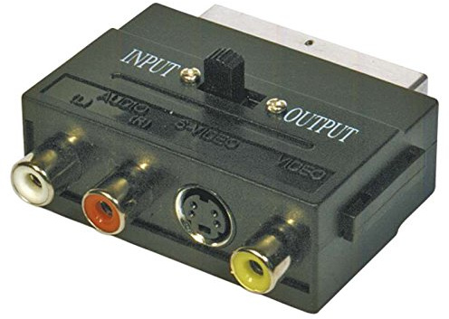 Emos SCART Adapter 3 x RCA Plus S-Video SVHS Adapter K9304