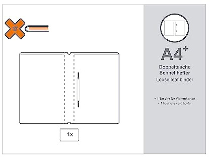 A4+ Doppeltasche Schnellhefter für das revolutionäre X17-Notizbuch