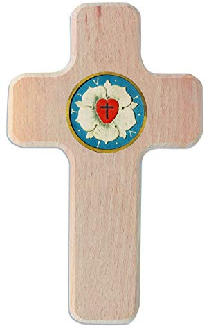 Holzkreuz „Lutherrose“
