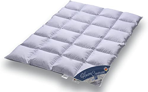 'Piumone Medium Warm HAUTE couture100% Baikal di piume d' oca Siberia della Made in Germany since1947 grosse dimensioni, bianco, 200 x 220 cm