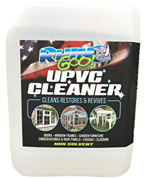 Rhino Goo! 5L UPVC Cleaner - Concentrated Product for the Conservatory, Window Frames, Doors and Garden Furniture - with Algae Growth Inhibitor