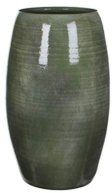 Mica decorations Lester Vase rund Gruen - h50xd30cm