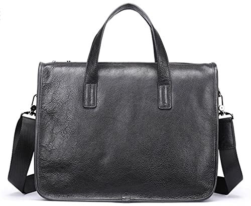 Herren Laptoptasche Arbeitstasche Handtasche, Echtes Leder Aktenkoffer for Männer Klassische Business Bag 14inch Laptop Satchel Schulter Messenger Bag Arbeit Handtasche Crossbody Bag Laptop Businessta