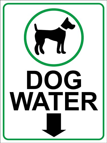 Señal De Advertencia, Perro Agua Señal De Aluminio Impermeable Carteles De Pared De Metal Retro Cartel De Metal para Oficina Exteriores,20X30Cm