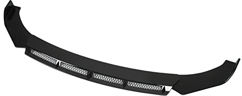 Tbest Spoiler und Flügel 3pcs Frontschürze Lip Body Kit Universal Spoiler Wing Car Modification für Automobile Schwarz (Schwarz)