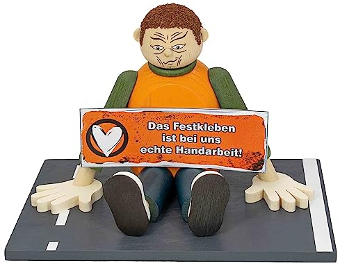 Seiffener Volkskunst | Räuchermännchen Räucherfigur | Klimakleber | erzgebirgische Volkskunst | 20520 | 12 cm