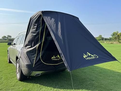 Toldo para portón trasero para coche, camping, viajes por carretera, esenciales, tamaño mediano a completo, SUV, furgoneta, impermeable, 3000 mm, UPF 50, tamaño estándar para coches con un rango de