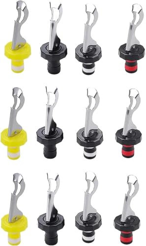 LATRAT 12 tappi per bottiglie con leva, chiusura universale per bottiglie di vino e champagne