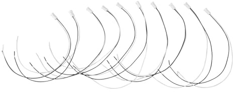 FTVOGUE Halogen-MR11-Sockel, 10 Stück G4-LED-Lampenfassung, Keramik-Lampenfassung mit 30 Cm Draht, Niederspannung 12 V, Hervorragende Kompatibilität für Lampenfassungen