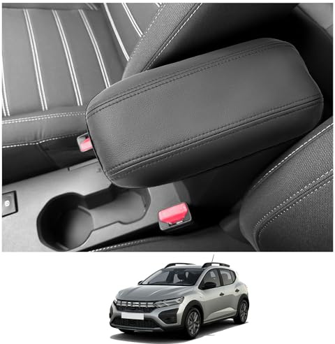 CDEFG Compatibile con Dacia Sandero 3 / Sandero Stepway III/Jogger 2021-2023 2024 Copertura per Bracciolo Coperchio di Protezione della Scatola Console Centrale Guscio del bracciolo Accessori