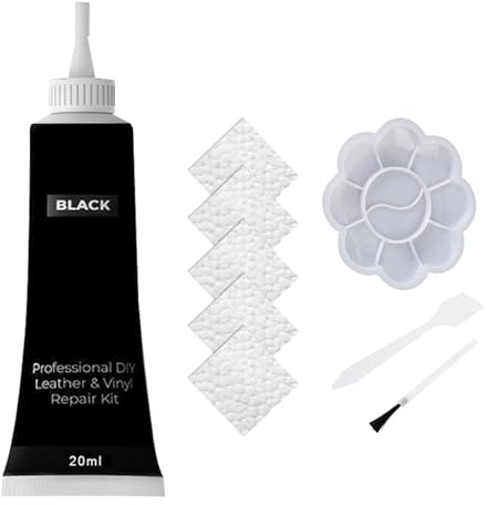 Comioke Lederreparatur Creme,Leder Restaurator,Leder Reparatur Set, Lederreparatur Füller,Reparatur von Lederkratzern,Flüssigleder Lederreparaturgel,Mischbare Lederreparatursets,Künstler Pinsel,20ML