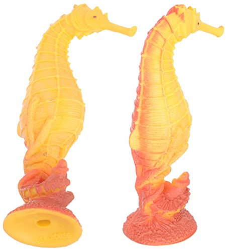 Vaguelly 2 Stück Seepferdchen Statue Meerestiere Modell Seepferdchen Spielzeug Kinder Seepferdchen Modell Meerestiere Modell Meereslebewesen Figuren Seepferdchen Modell Spielzeug