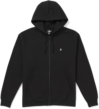 Volcom Herren Zip Hoodie Single Stone Zip, Größe:XL, Farben:Black